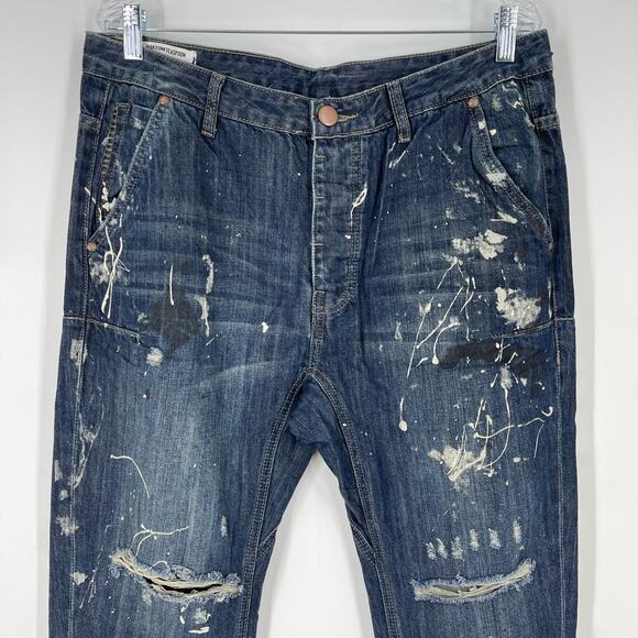 Man X One Teaspoon Jeans Mr Golds Cowboy Men's 34R NWT - Picture 12 of 15